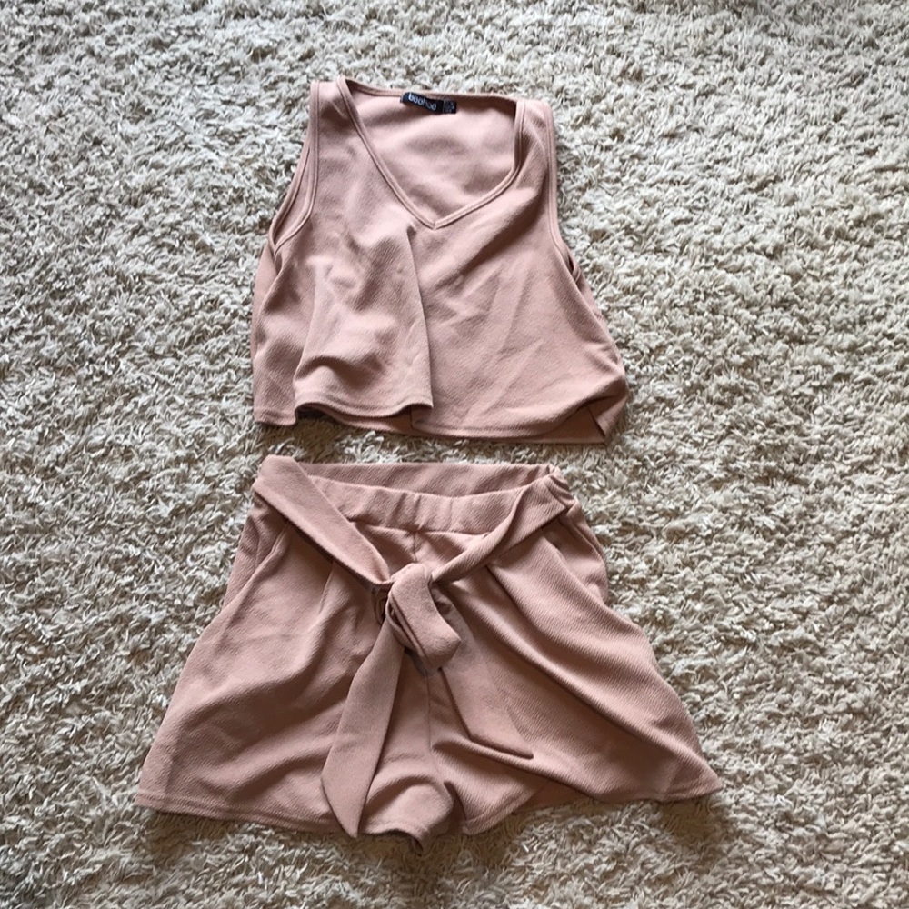 Brown Two Piece Set